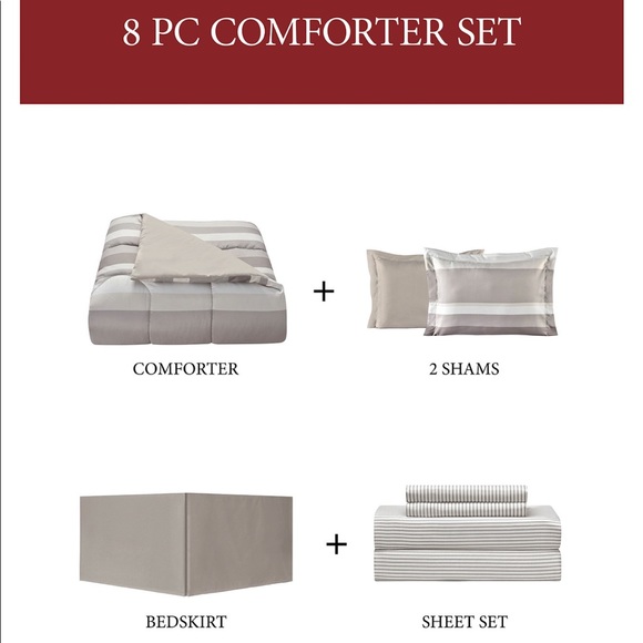 Reversible 8-PC. Comforter Sets - Picture 3 of 3